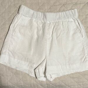 J. Crew tropez linen White Shorts (NWOT)